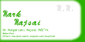 mark majsai business card